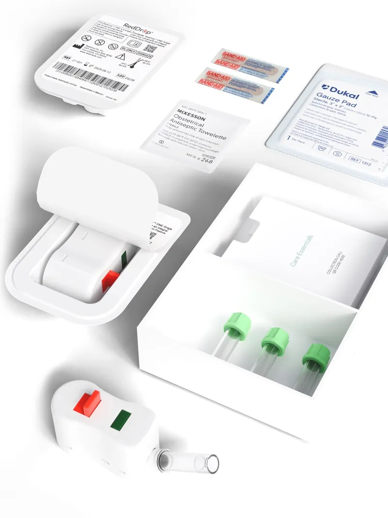 Contents of a SiPhox EasyDraw kit