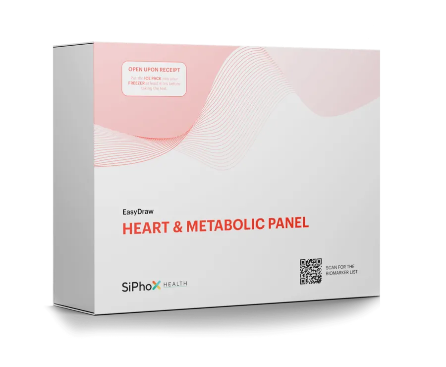 SiPhox Heart & Metabolic EasyDraw kit box