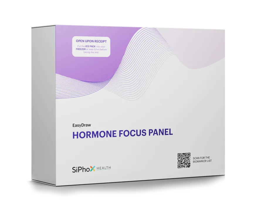SiPhox Hormone Focus EasyDraw kit box