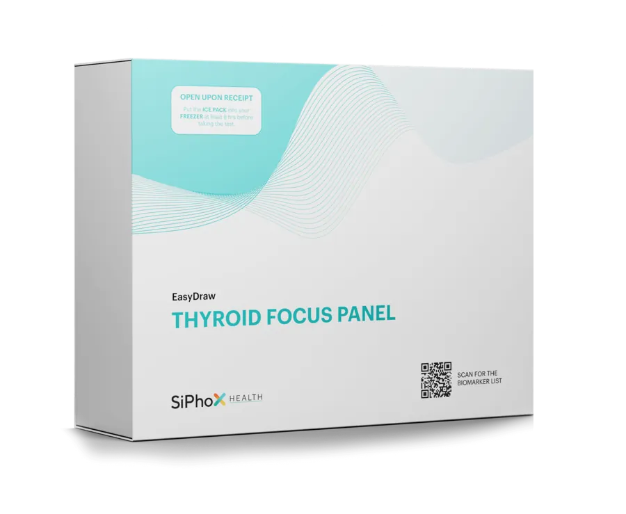 SiPhox Thyroid Focus EasyDraw kit box